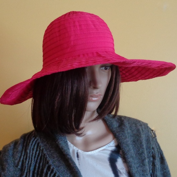 August Hat Company Accessories - Wide Brim Floppy Sun Beach Hat by August Hat Co